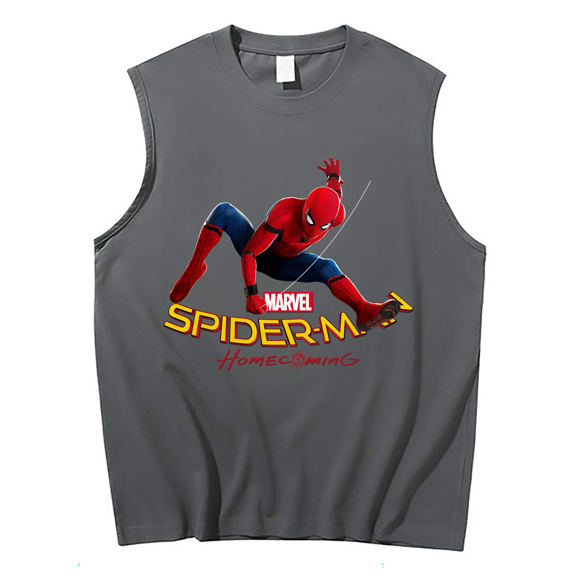 （画像用） Spider Man スパイダーマン コットン100％タンクトップ（フロントプリント）